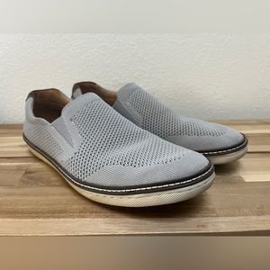 Johnston Murphy Slip On Knit Gray 9.5